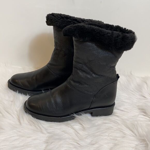 Santana Canada black leather winter boots size 6.5 - Picture 2 of 13